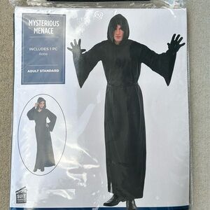 Halloween Unisex Shadow Black Hooded Costume